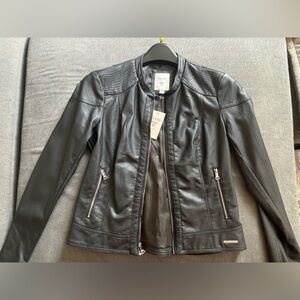 Guess pleather coat NWT